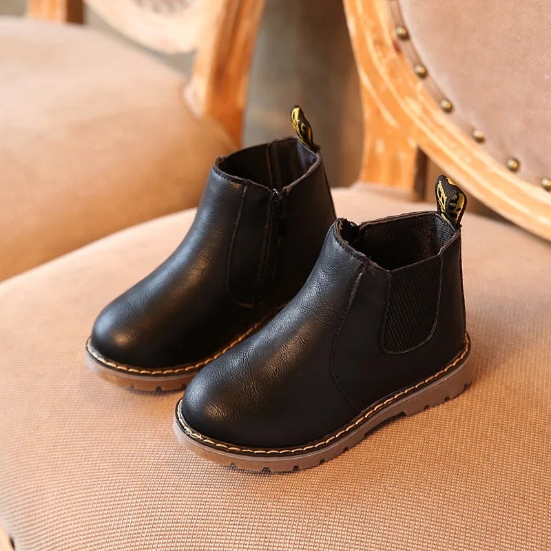 Collin’s Neutral Toned Combat Boots