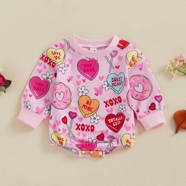 Top Selling V-Day Candy Heart Onesie