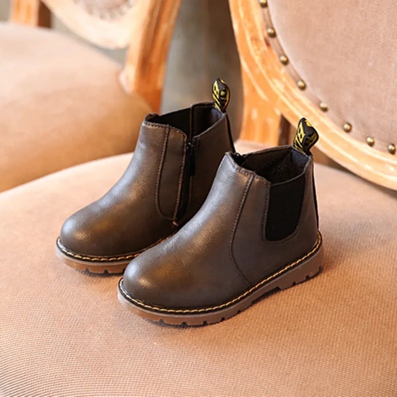 Collin’s Neutral Toned Combat Boots