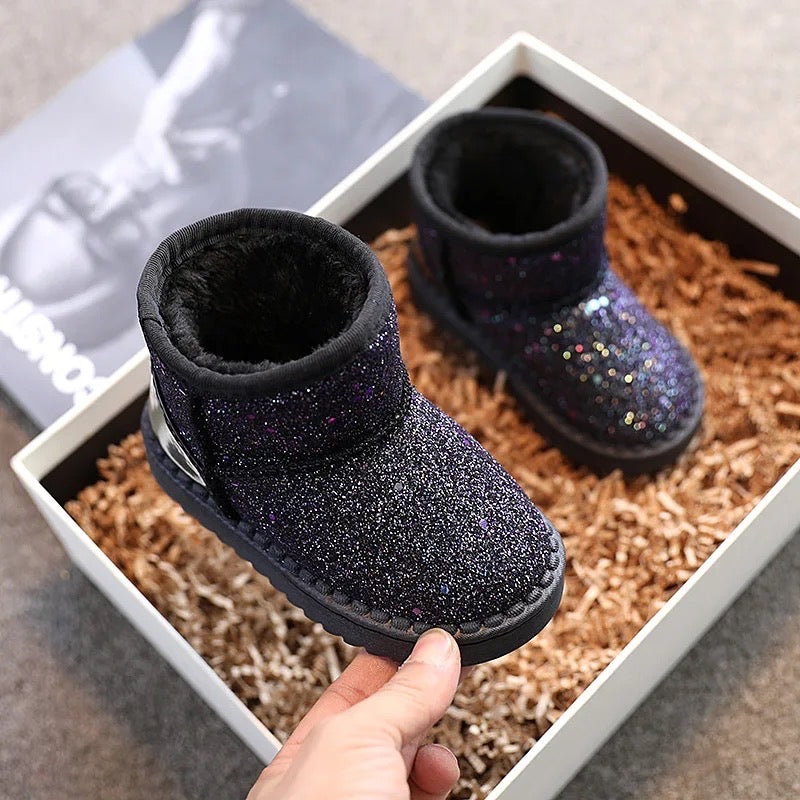 Sadie Sequin Boots w/ Fur
