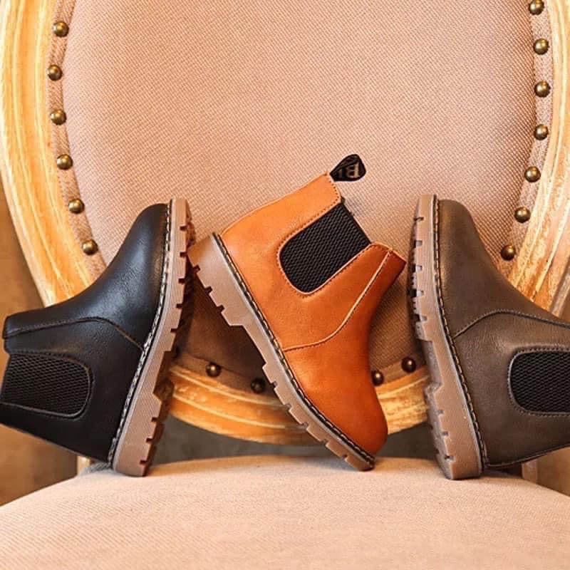 Collin’s Neutral Toned Combat Boots