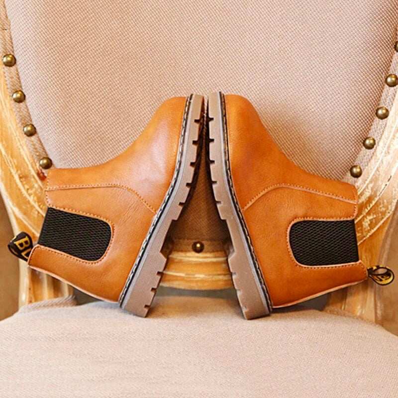 Collin’s Neutral Toned Combat Boots