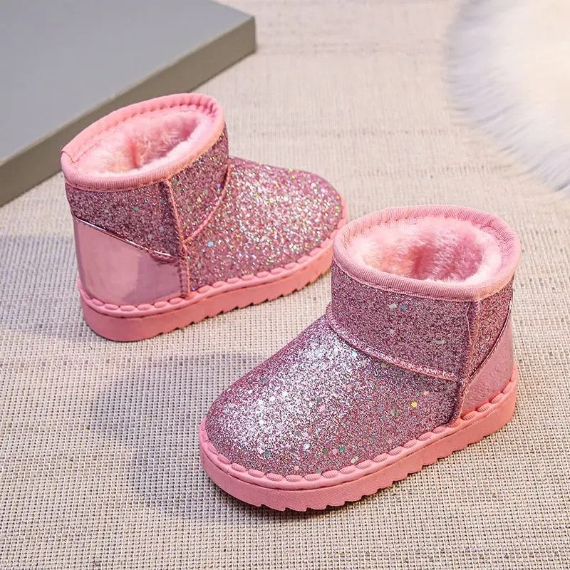 Sadie Sequin Boots w/ Fur