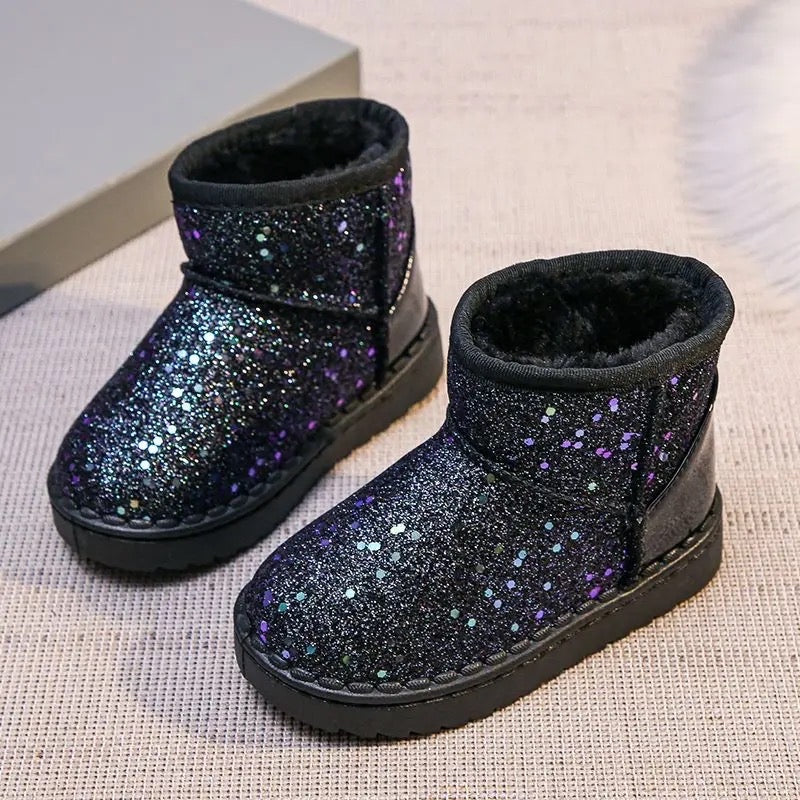 Sadie Sequin Boots w/ Fur