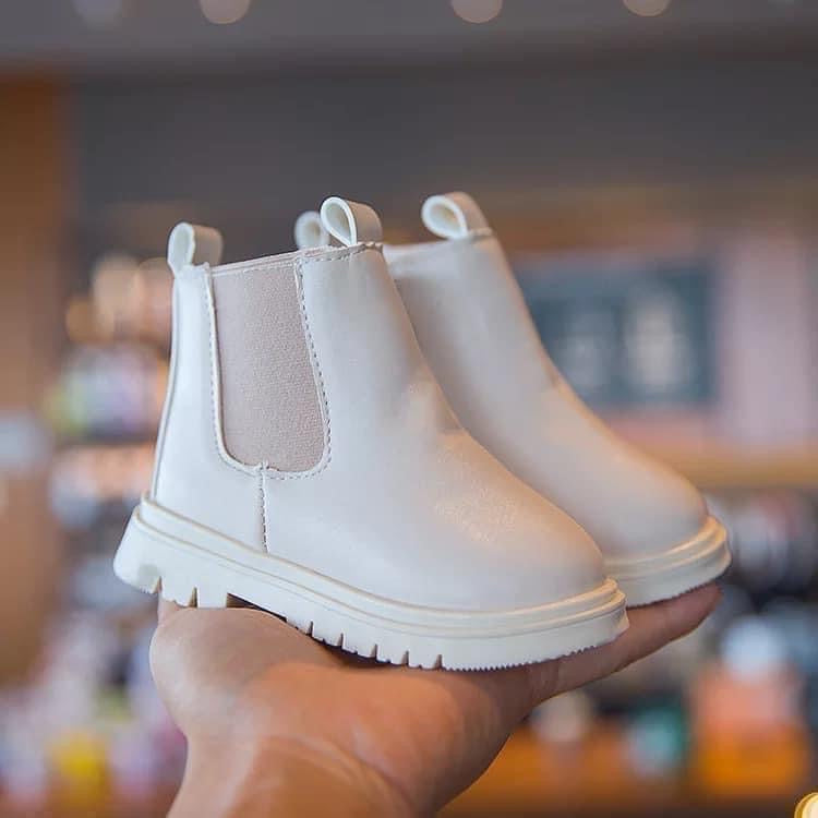 Kenzie Black & Cream Booties