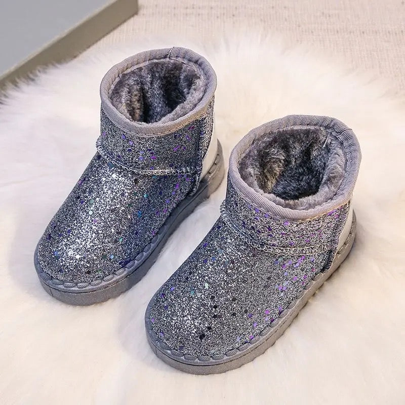 Sadie Sequin Boots w/ Fur