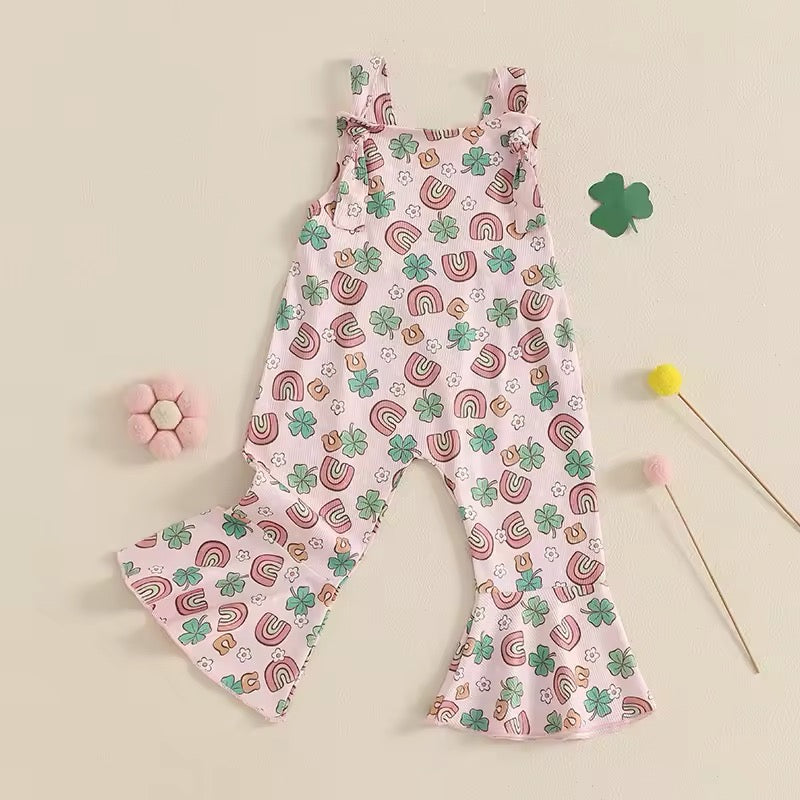 St. Patrick’s Day Luck Of The Irish Ribbed Rompers