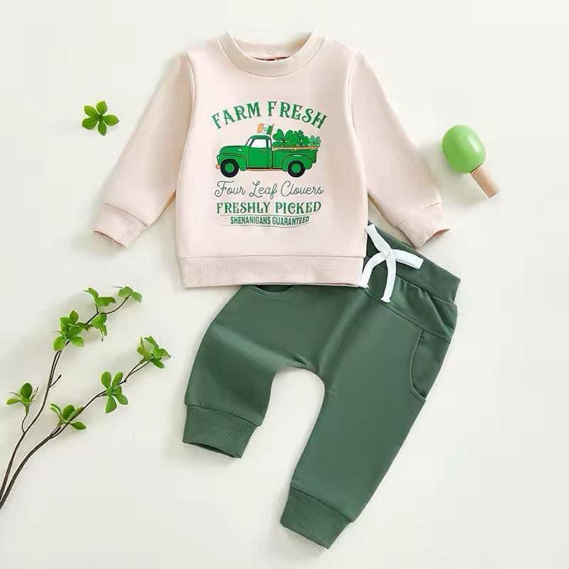 Farm Fresh Four Leaf Clovers 2-Piece Set