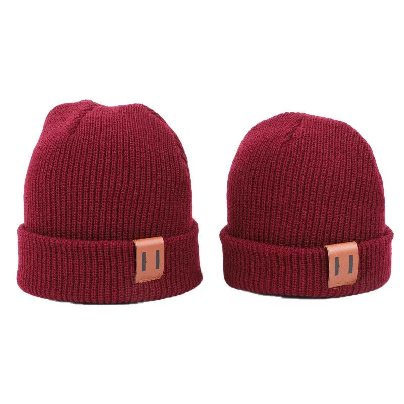 Mommy and Me Solid Colored Beanies