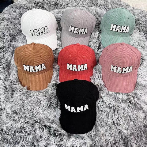 Mama & Mini Corduroy Matching Baseball Hats