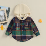 Charlie Color Block NEW Flannel w/ Hood