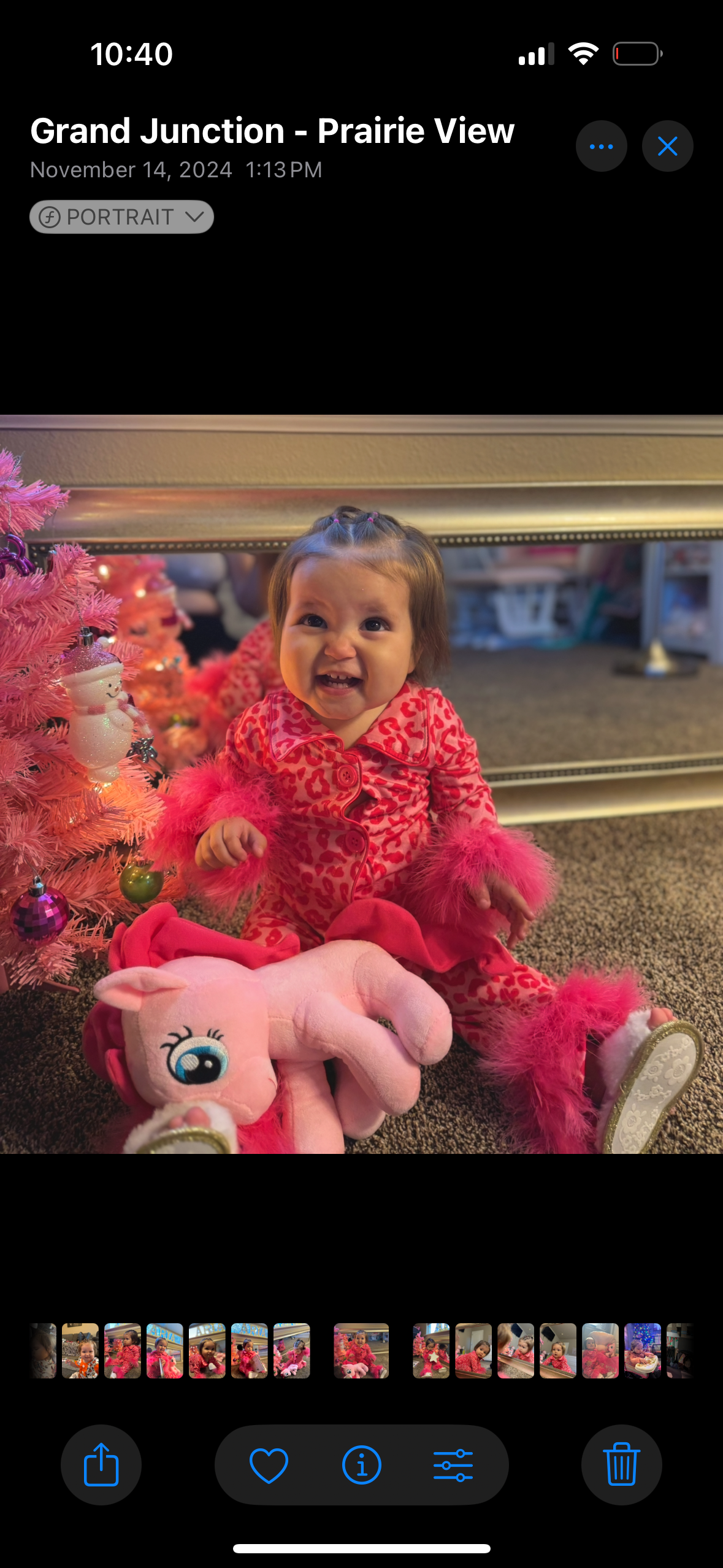 Barbie Pink Leopard Mommy + Me Fur Pajama Set