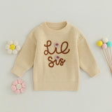 Lil Sis Crocheted Flower Sweater