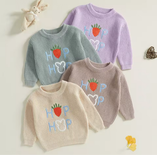 Hip Hop Easter Bunny Knit Sweaters