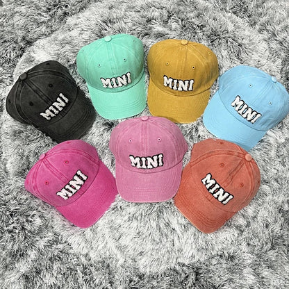 Mama & Mini Chenille Lettered Baseball Hats