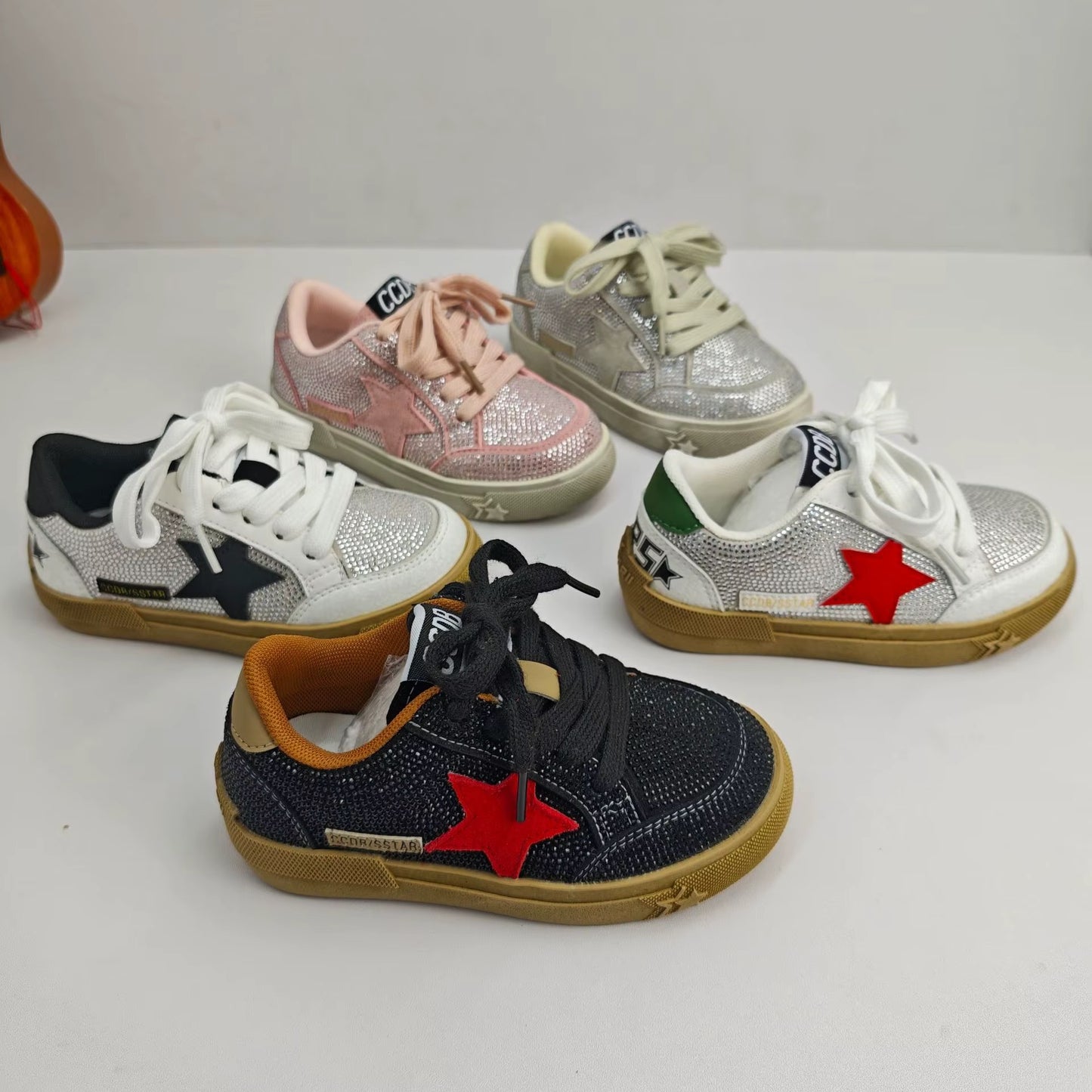 NEW!! Bedazzled High Quality Star Sneakers
