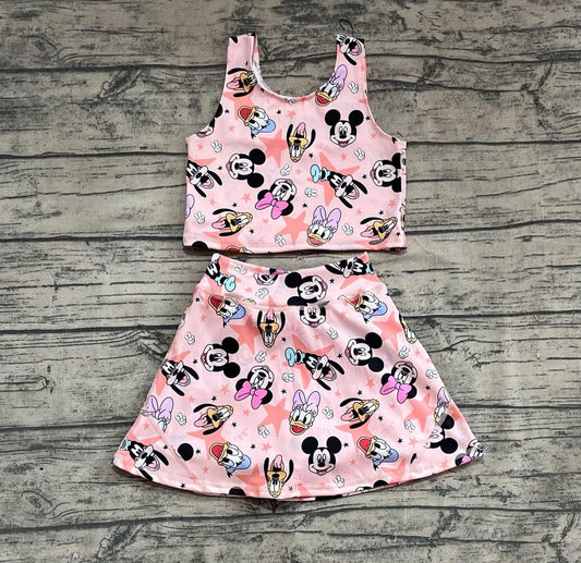 Peach Disney Star 2-Piece Yoga Skort Set