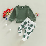 Gingerbread, Christmas Tree & Santa Waffle Knit Sets