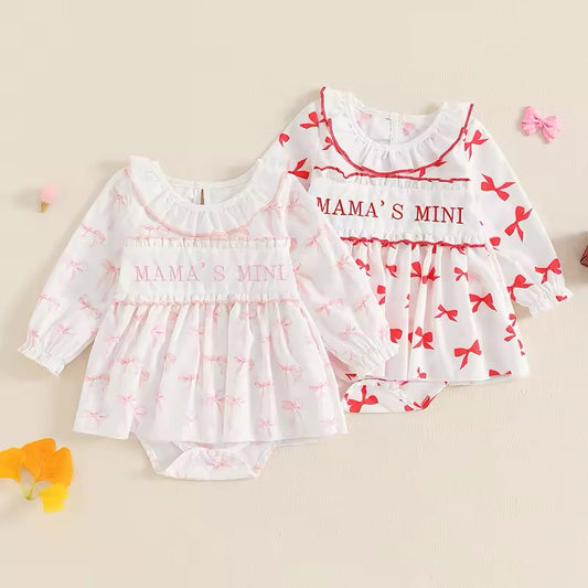 Mama’s Mini Smocked Baby Doll Rompers