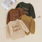 Little & Big Brother Solid Knit Sweaters