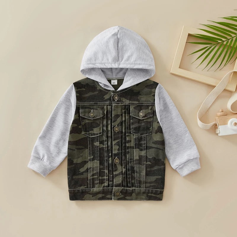Camo & Denim Hooded Jackets