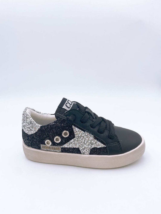 Christina Silver & Black Star Sneakers